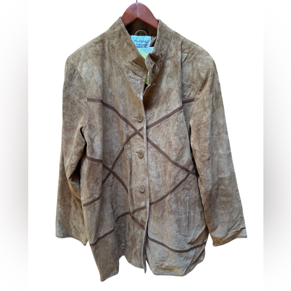 Deadstock Y2K Linea by Louis Dell’Oilio Suede with Leather Criss Cross Front But